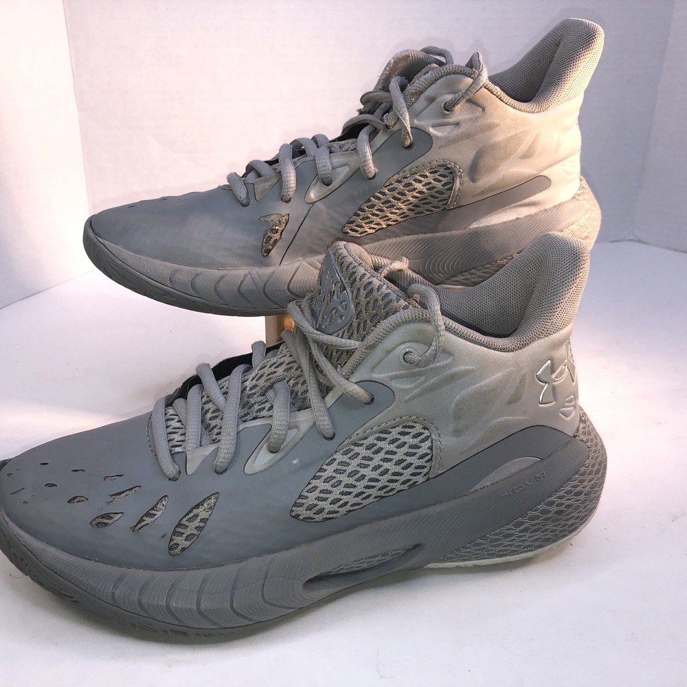 Under Armor HOVR Havoc 3 Basketball Shoes Gray M5/W6.5 Show Wear